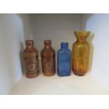 A small quantity of vintage bottles and ginger beer including Norwich examples