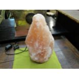 A large Himalayan salt lamp, 31cm high