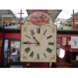 A mid 20th Century Black Forest wall clock, time only weight-driven movement with wooden plates.