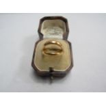 Two 22ct gold wedding bands, 9.9g