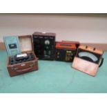 Four vintage wooden cased electrical instruments to include Muirhead Testing set type D-30-A, H