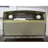 A Bush VHF80 AC/DC seven valve radio, serial number 343/09064. C.1960