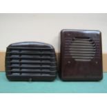 Two Bakelite cased moving coil loudspeakers