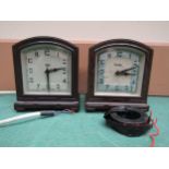 Two Bakelite cased electric alarm clocks to include Smiths 'Sectric' and Genalex