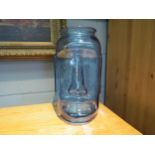 An Easter Island (Rapa Nui) art glass head form vase, 35cm high