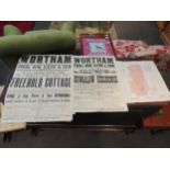 A quantity of Wortham ephemera and sale particulars etc