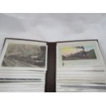 A album of approx 80 Railway scenes all postcard size, mostly relating to East Anglia and minor