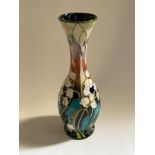A Moorcroft Kali Zoe pattern vase, designed by Emma Bossons, 73/300, 27cm tall, boxed