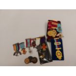 A collection of Masonic medals