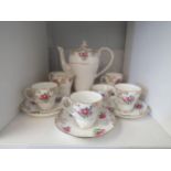 A Royal Grafton floral tea set