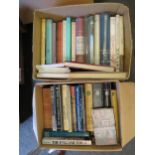 Two boxes of architecture books including Edwin Lutyens, Inigo Jones, Georgian, Palladian, Country