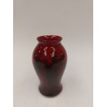 An Edward R. Wilkes New Spectria Pottery flambe type vase. Signed to base, 11cm high