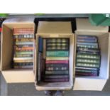 Three boxes of Folio Society books, including Coleridge; Defoe "Robinson Crusoe"; Johnson &