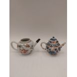 Two antique Chinese teapots (one no lid)
