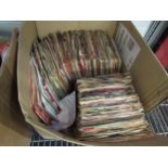 A large box of approx 200 assorted 1960's pop 7" singles including Johnny & The Hurricanes, Joe