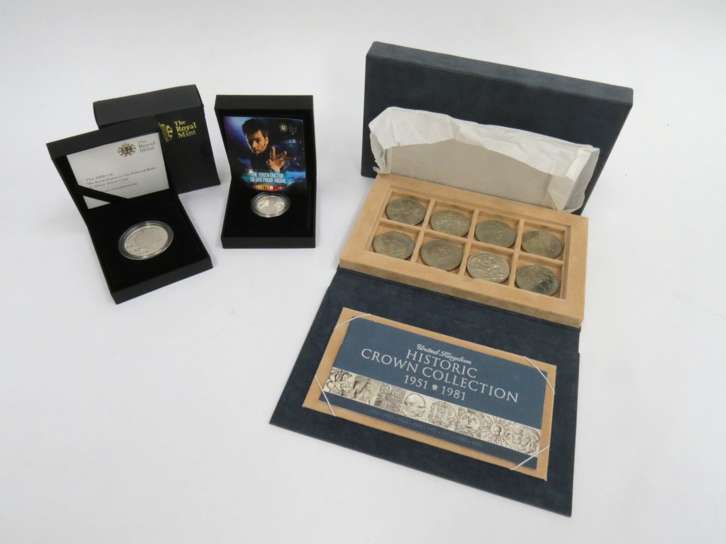 A collection of Royal Mint historical presented sets - "Lost At Sea 1784", two silver £1