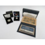 A collection of Royal Mint historical presented sets - "Lost At Sea 1784", two silver £1