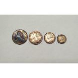 A Queen Anne (1702-1714) 1713 Maundy set in a modern Coincraft case