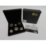 A Royal Mint 2009 "Family Silver" silver proof six coin set including Kew Gardens 50p. With