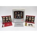 Royal Mint boxed/cased Proof coin sets for the years 2000-2004