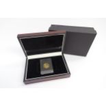 A London mint boxed Isle of Man gold 1/4 Angel coin of 2016, no certificate