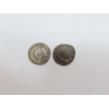 Two Roman coins of the Empress Salonina, wife of Gallienus, died AD 268
