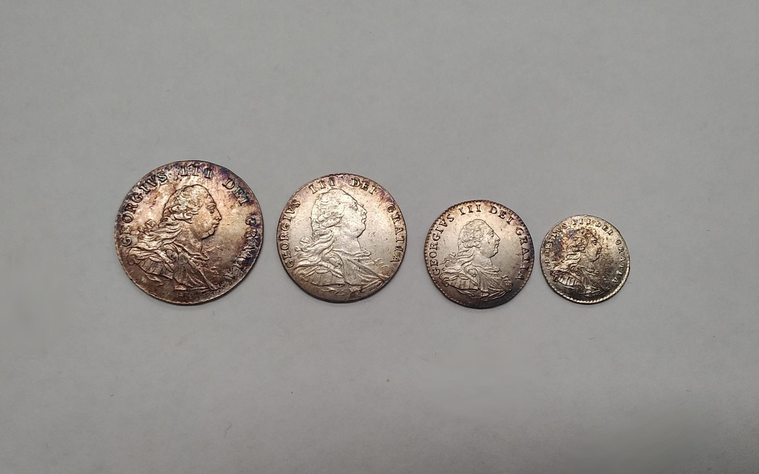 A George III (1760-1820) 1792 Maundy set in a modern Coincraft case