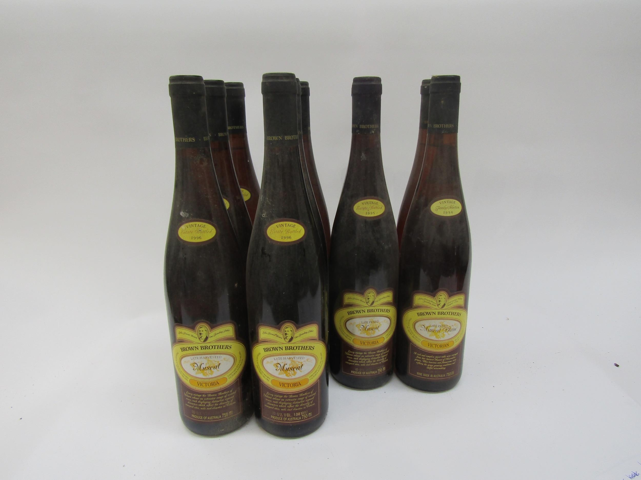 1996 Brown Brothers Late Harvest Muscat, Victoria x 6, 1995 Brown Brothers Late Harvest Muscat,
