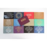 Thirteen Royal Mint Proof sets from 1970 to 1982