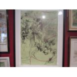 A pencil signed print after Feliks Topolski "LSO Royal Albert Hall, conducted by Karl Bohm", 60/200