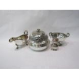 A selection of plated wares including muffin warmer (4)