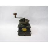A Edwardian Kendrick & Son's cast metal coffee grinder