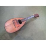 A mandolin, Italian label to interior
