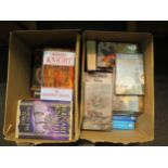 Two boxes of modern 1st editions etc, historical novels and mysteries, including David Donachie,