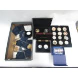 A large collection of jubilee Windsor, Westminster mint, coins and commemoratives, some with