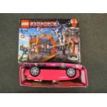 A Lego Exo-Force partial set together with a Barbie crusin' car (2)