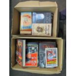 Two boxes of modern 1st editions etc, crime/ mystery novels and historical novels including Gwen