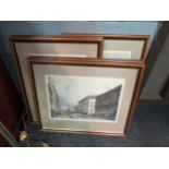 Five framed and glazed views of London by Thomas Sholter-Boys, 20th Century prints after 19th