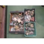 Three boxes of David Winter, Lilliput Lane, Hawthorne etc cottages, some with paperwork