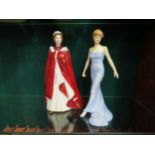 A Royal Worcester "In celebration of the Queen's 80th Birthday 2006", also a Royal Doulton figure "