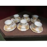 A small quantity of Gladstone teawares, Apple Blossom pattern