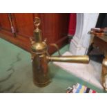 A large brass Turkish coffee pot, a/f