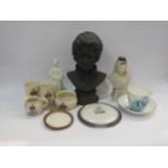 Royal Commemorative items including Victoria Jubilee 1887 figure, Crested wares, Edward VII