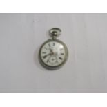 A Continental white metal fob watch