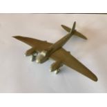 An alloy model of a Mosquito aircraft