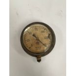 A pressure gauge reputedly from a submarine, bearing Nazi emblem