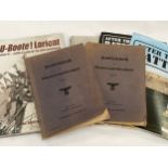 Two WWII German Kriegsmarine radio textbooks volumes I and II 'Funklehrbuch