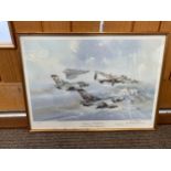 A limited edition print after Eric Day '617 Squadron - The Dambusters, signed and limited 115/617