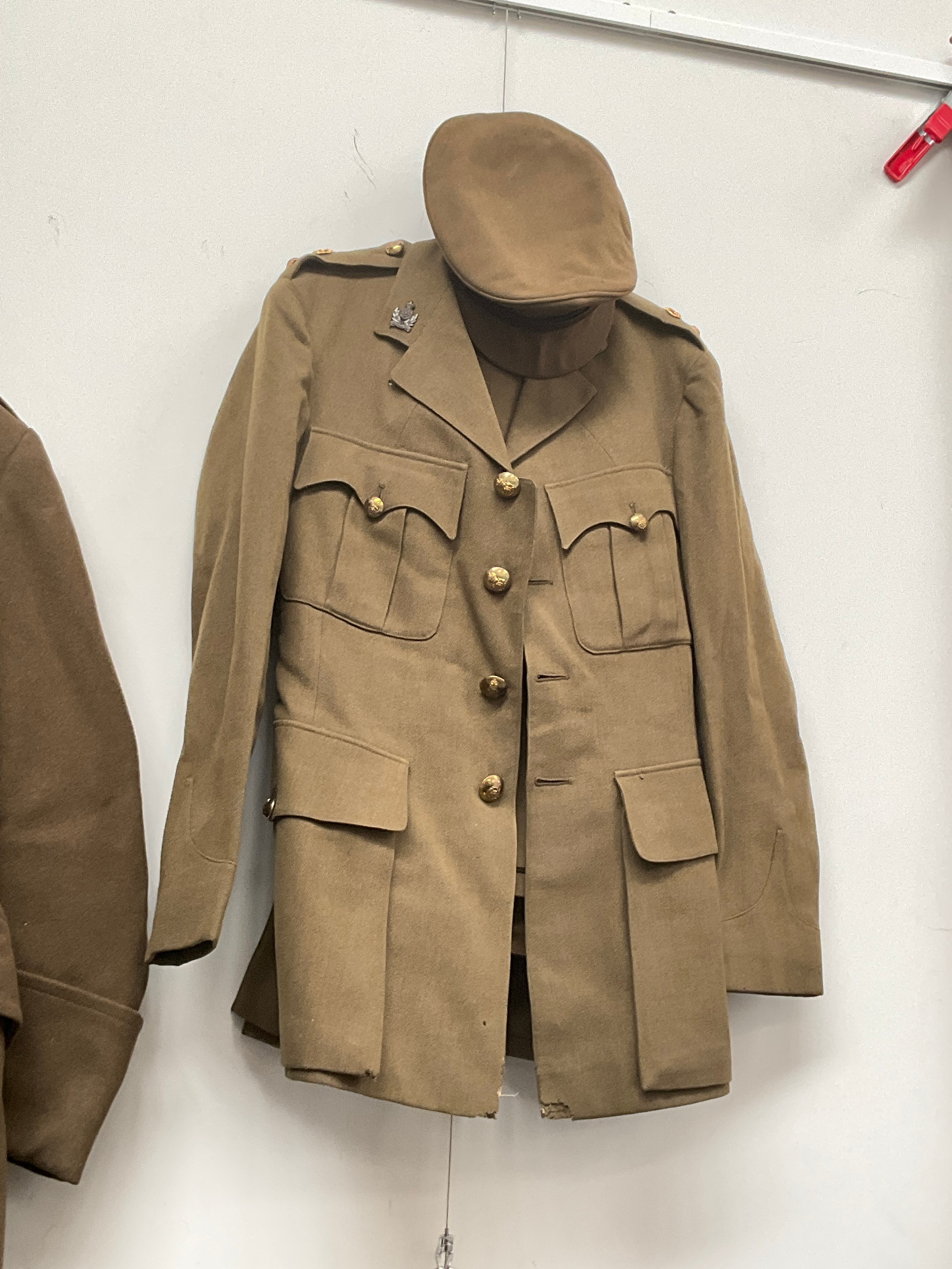 A WWII officer's uniform to an Lieutenant Colonel in the Intelligence Corps, with jacket, - Image 2 of 2
