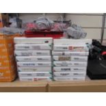 Nintendo 3DS, DSi and DS Lite handheld computer games consoles together with boxed games to